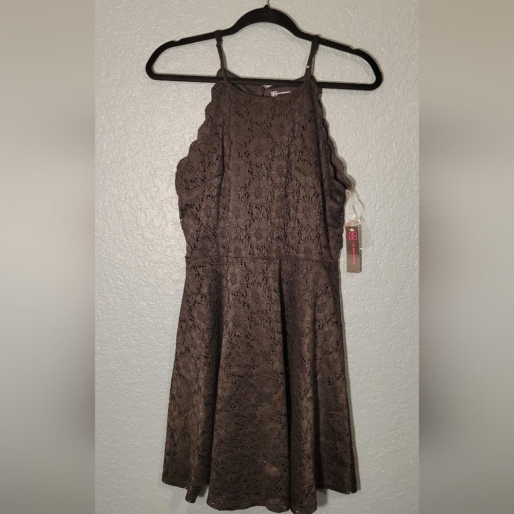 Black lace NO Boundaries dress, size L, NWT